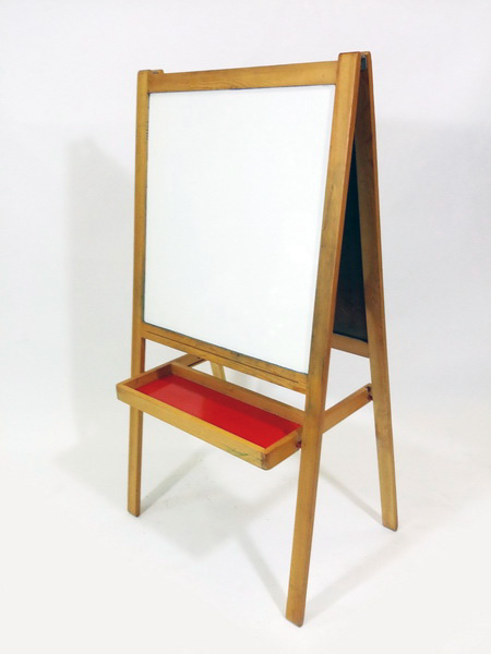 pizarra infantil madera plegable 2caras 117x62x42 1u